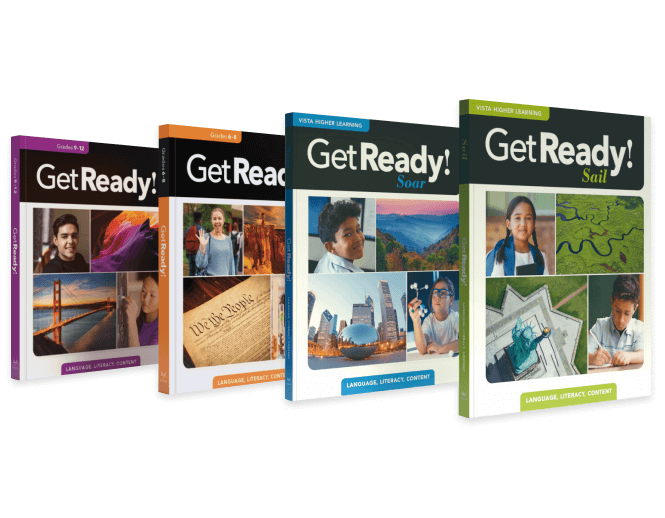 Get Ready! book covers by Vista