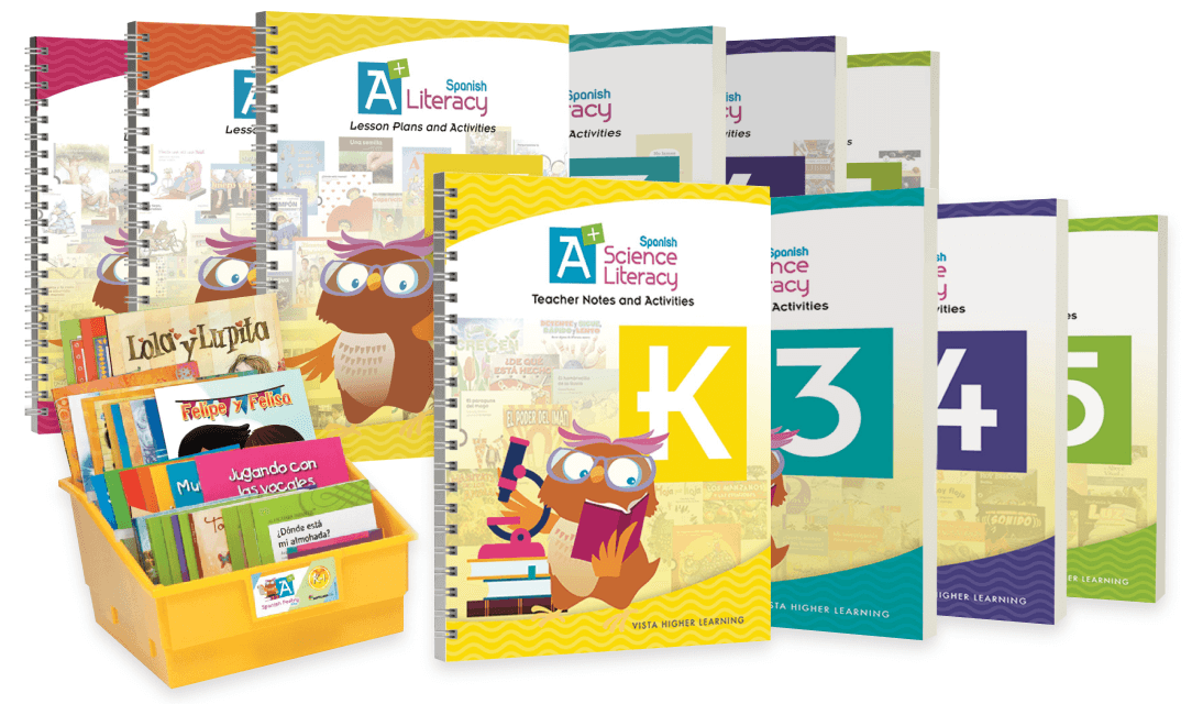 Covers of the A+ Spanish kits