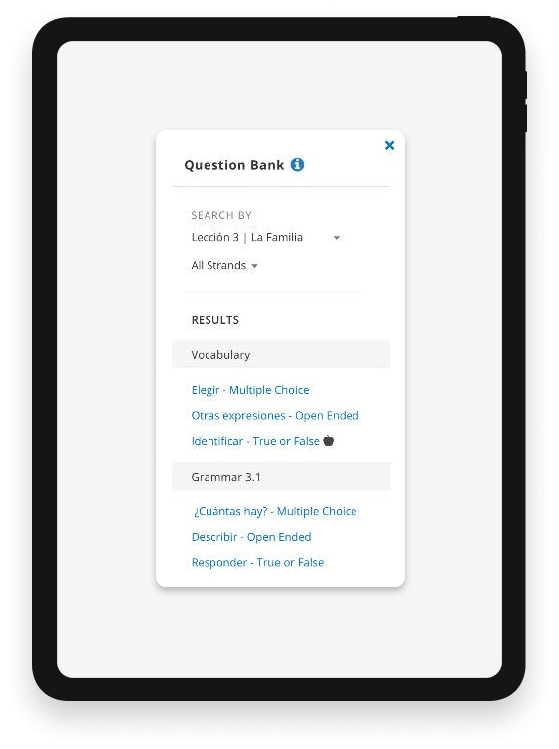 Assessment builder K-12 version